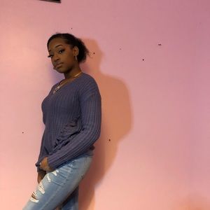 Purple Knitted sweater